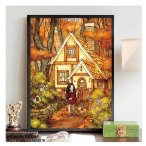 Tranh thêu chữ thập Tranh Nghệ Thuật DX1043 kích thước 53cm x 72cm