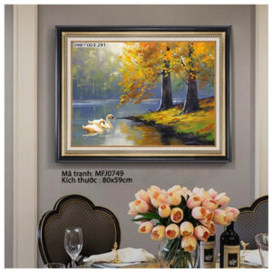 Tranh thêu chữ thập Phong cảnh MFJ0749 Kích thước 80cmx59cm