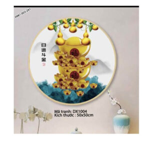 Tranh thêu chữ thập Tài Lộc DX1004 kích thước 50cm x 50cm