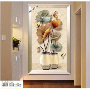 Tranh thêu chữ thập Bình Hoa Nghệ Thuật MN0139 Kích thước 78x150cm