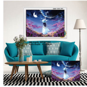 Tranh thêu Nghệ Thuật MRW0582 kích thước 83cm x 59cm