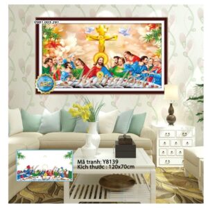 Tranh đính đá Bữa Tiệc ly Y8139 kích thước 120cm x 70cm