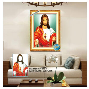 Tranh đính đá Chúa Jesu Y8155 - kích thước 50x70cm