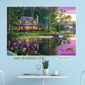 Tranh Thêu Chữ Thập Ngôi Nhà Hạnh Phúc E282