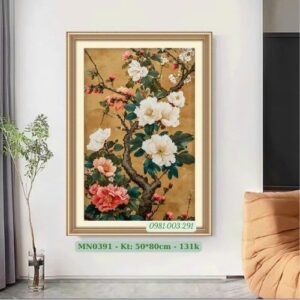 Tranh thêu chữ thập Phong Cảnh MN0391 kích thước 50cm x 80cm
